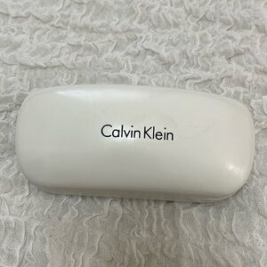Calvin Klein Eyeglasses Hard Case White